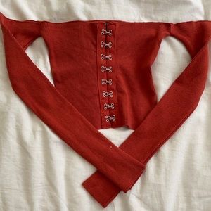 Forever 21 off the shoulder crop top